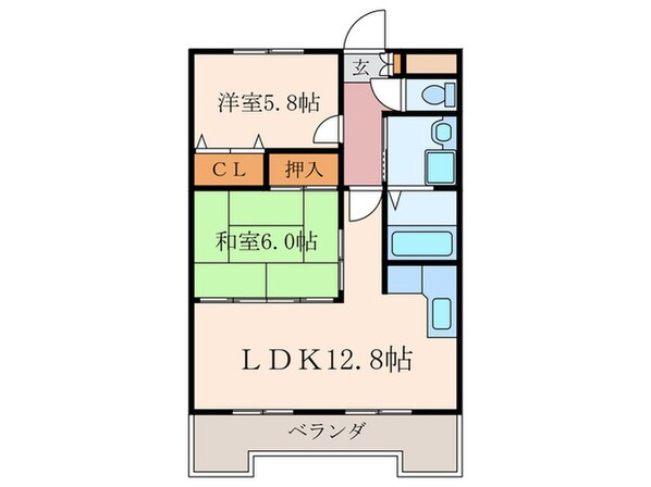 ラル－ナ月の物件間取画像